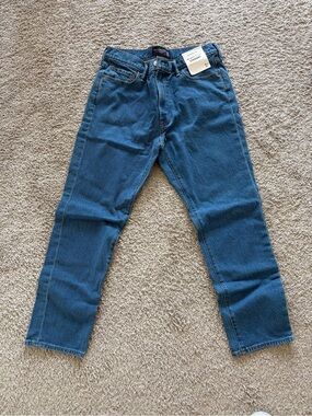 Abercrombie & Fitch Men's Blue Straight Jeans